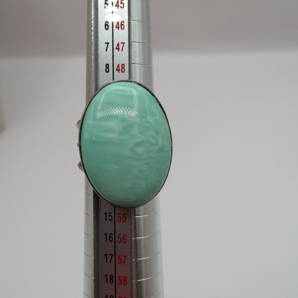 Desert Rose Trading Variscite Sterling Silver Ring Size 6 - Picture 14 of 14